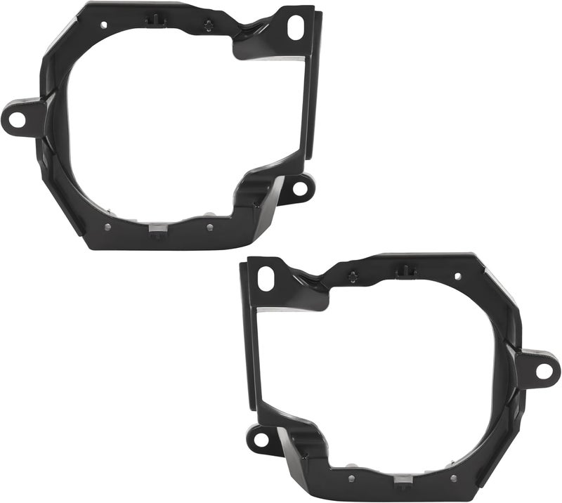 ALMULOO Pair Fog Light Bezel Bracket Trim Compatible with 2015-2017 Ford Mustang EcoBoost/EcoBoost Premium/GT/GT Premium/V6/2015 Mustang GT 50 Years Limited Edition Replacement for FO2603107 FO2602107 - Image 2